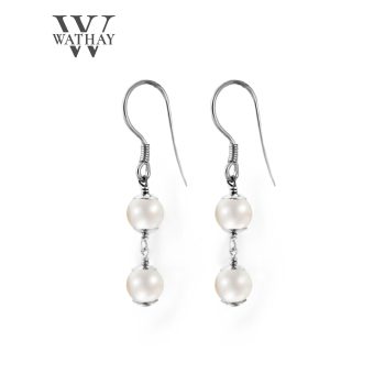 WATHAY Pearl  | Ezüst fülbevaló igazgyönggyel