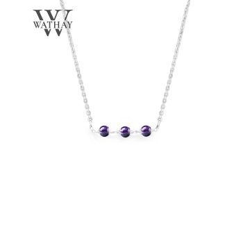 WATHAY Magic Stone | Ezüst nyaklánc ametiszttel