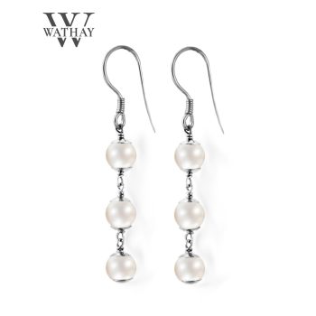 WATHAY Pearl  | Ezüst fülbevaló igazgyönggyel