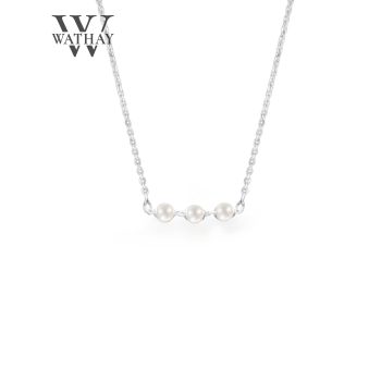 WATHAY Pearl  | Ezüst nyaklánc 3 igazgyönggyel