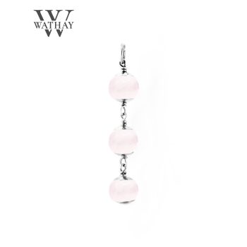 WATHAY Magic Stone | Ezüst medál rózsakvarccal