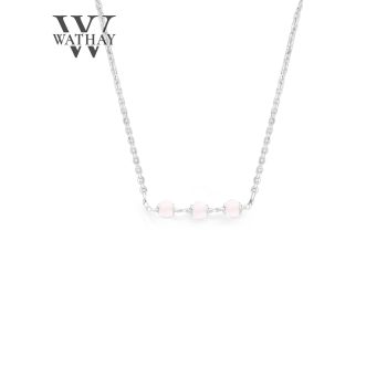 WATHAY Magic Stone | Ezüst nyaklánc rózsakvarccal