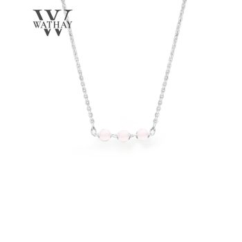 WATHAY Magic Stone | Ezüst nyaklánc rózsakvarccal