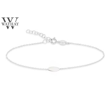   WATHAY MINIMAL DESIGN | Ezüst karkötő | Gravírozható szemmel | 20 cm