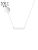 WATHAY MINIMAL DESIGN | Ezüst nyaklánc | Gravírozható téglalappal - életfával | 50 cm