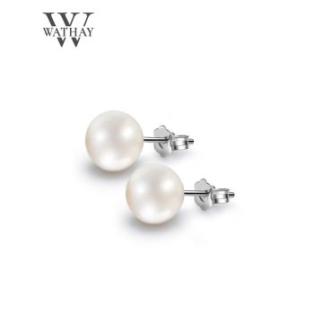 WATHAY Pearl  | Ezüst fülbevaló igazgyönggyel