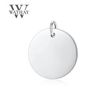   WATHAY CLASSIC SILVER | Ezüst medál | Kör nagy | Üzenet gravírozás 