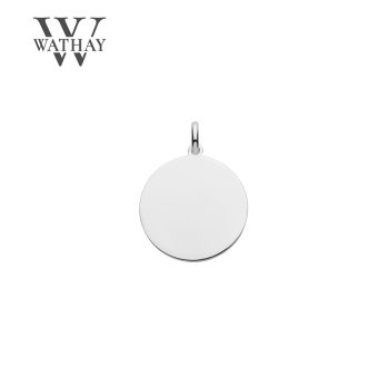   WATHAY CLASSIC SILVER | Ezüst medál | Kör kicsi | Fénykép és Üzenet gravírozás 