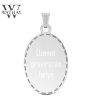 WATHAY CLASSIC SILVER | Ezüst medál | Ovális nagy | Üzenet gravírozás 