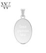 WATHAY CLASSIC SILVER | Ezüst medál | Ovális közepes | Üzenet gravírozás