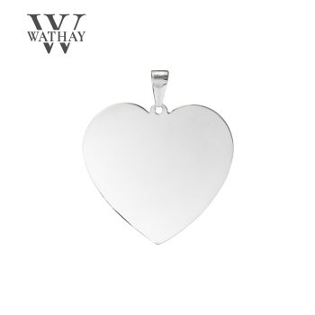   WATHAY CLASSIC SILVER |  Ezüst medál | Szív nagy | Üzenet gravírozás 