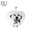 WATHAY CLASSIC SILVER | Ezüst medál | Szív nagy | Fénykép és Üzenet gravírozás 