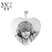 WATHAY CLASSIC SILVER | Ezüst medál | Szív nagy | Fénykép gravírozás 