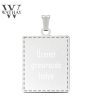 WATHAY CLASSIC SILVER | Ezüst medál | Téglalap nagy | Üzenet gravírozás 