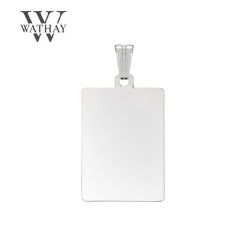   WATHAY CLASSIC SILVER |  Ezüst medál | Téglalap közepes | Üzenet gravírozás