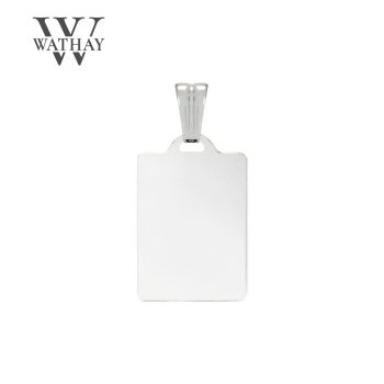   WATHAY CLASSIC SILVER | Ezüst medál | Téglalap kicsi | Üzenet gravírozás