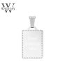 WATHAY CLASSIC SILVER | Ezüst medál | Téglalap kicsi | Üzenet gravírozás