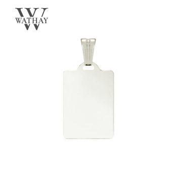   WATHAY CLASSIC GOLD | Fehérarany medál | Téglalap kicsi | Üzenet gravírozás