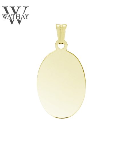 WATHAY CLASSIC GOLD | Sárgaarany medál | Ovális közepes | Fénykép gravírozás