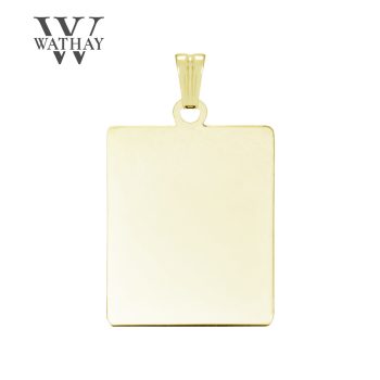   WATHAY CLASSIC GOLD | Sárgaarany medál | Téglalap nagy | Üzenet gravírozás 