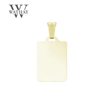   WATHAY CLASSIC GOLD | Sárgaarany medál | Téglalap kicsi | Üzenet gravírozás