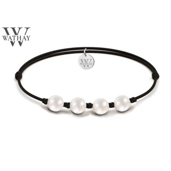 WATHAY Pearl  | Zsinóros karkötő 4 igazgyönggyel